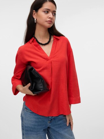 VERO MODA Bluse 'LINN' i rød