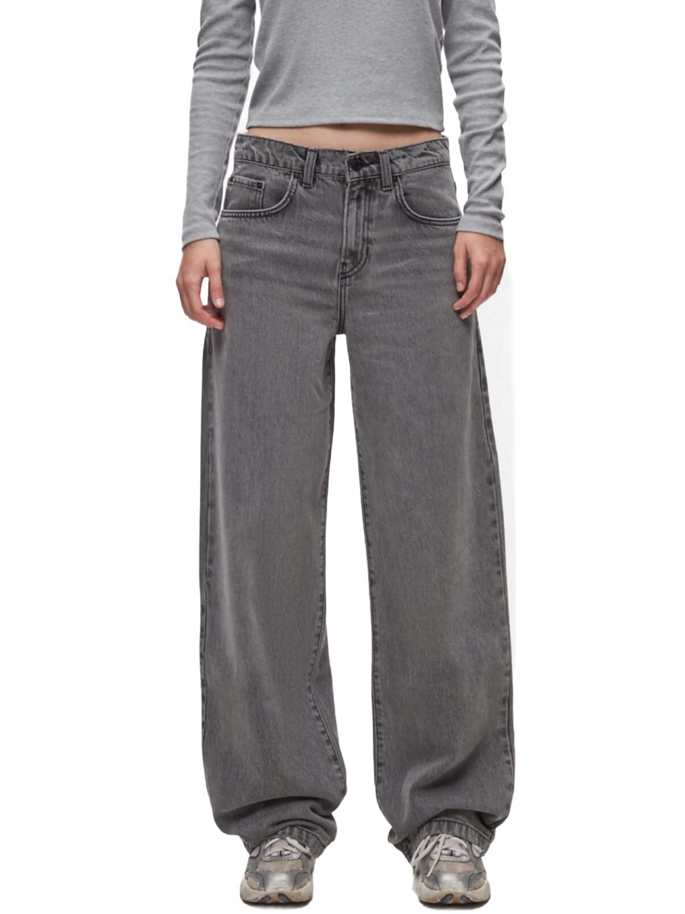 LTB Jeans - Ropa ancha Vaquero 'LTB Jeans Larríe Tapered Leg Mid Waist Jeanshose' en gris: frente
