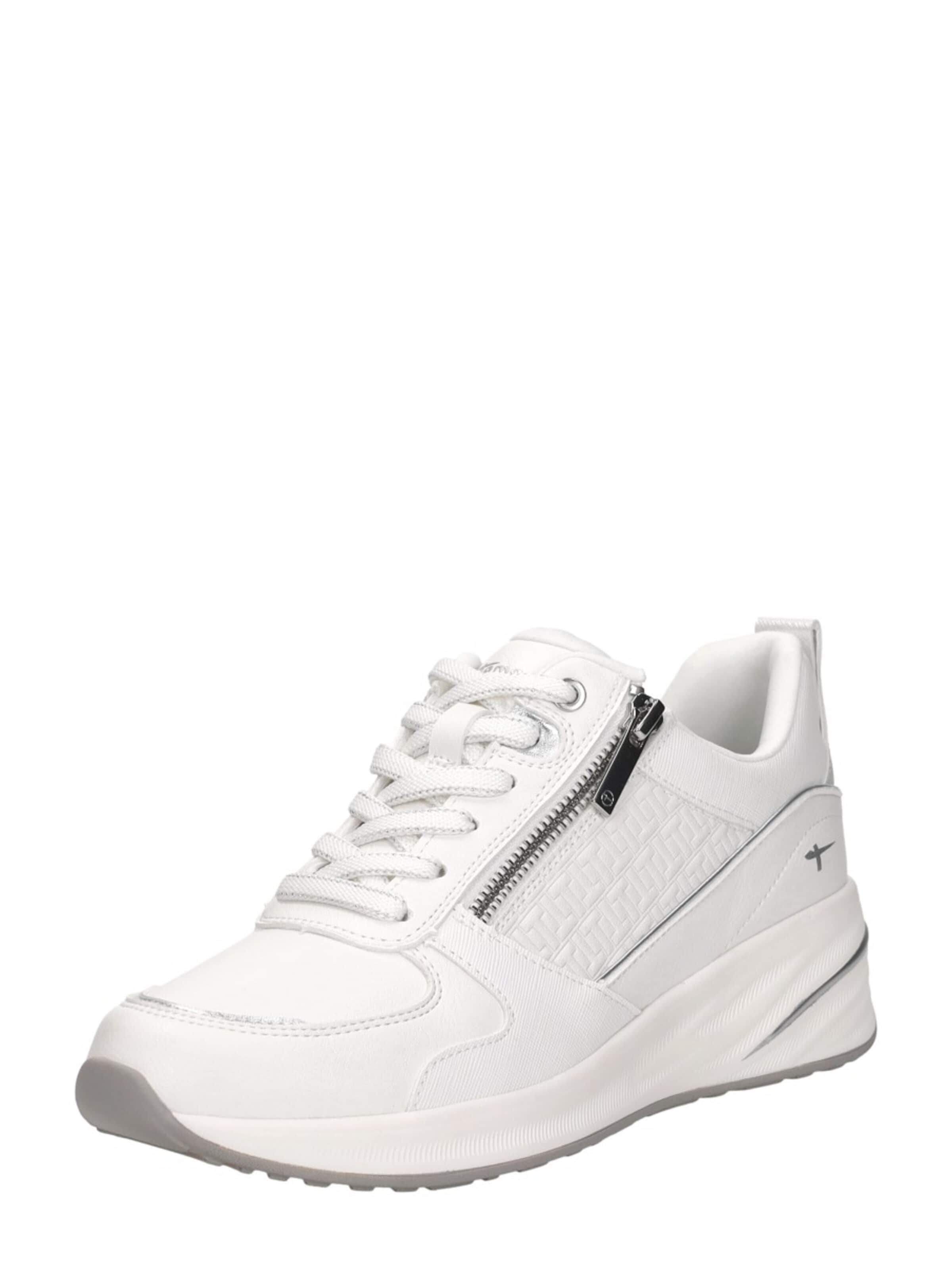 Tamaris Sneakers laag in Wit: voorkant
