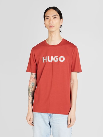 HUGO Shirt 'Dulivio' in Rood: voorkant