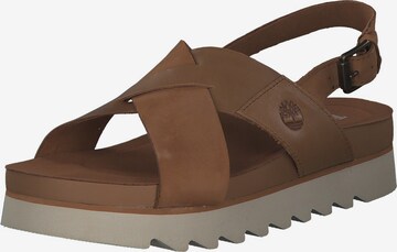 TIMBERLAND Sandal 'Santa Monica' i brun: framsida