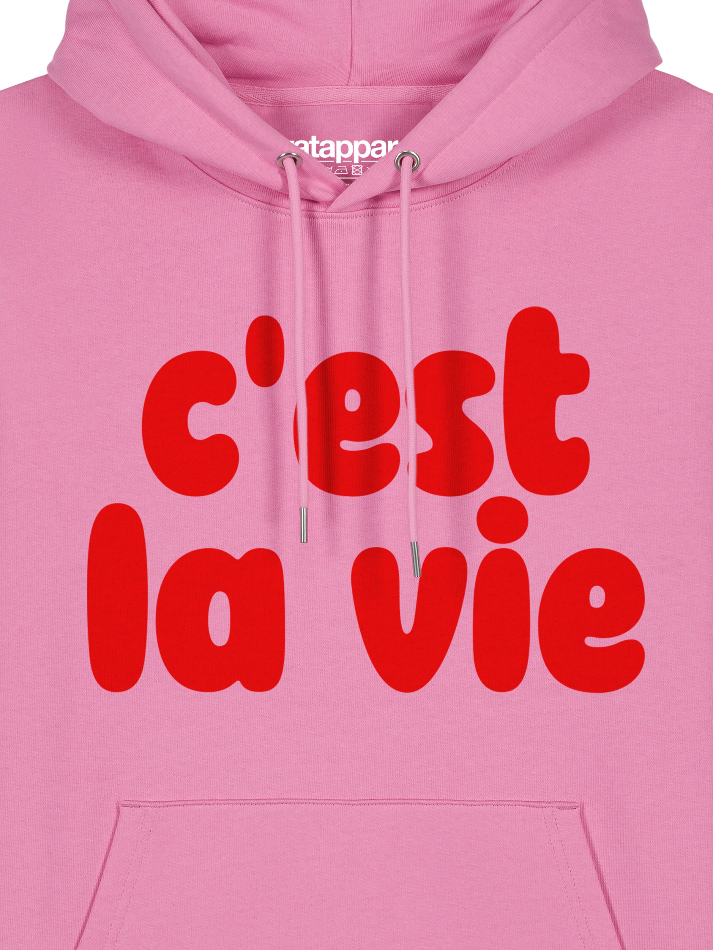 Watapparel Sweatshirt 'Cest La Vie' in Pink