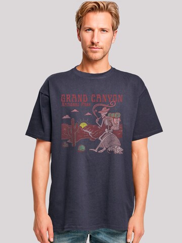 T-Shirt 'US National Parks Grand Canyon Sunrise' F4NT4STIC en bleu : devant