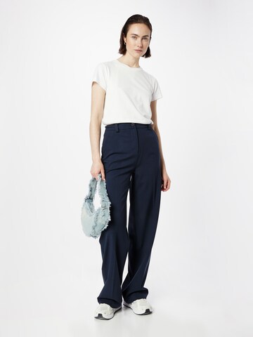 Wide leg Pantaloni con piega frontale 'Anker' di modström in blu