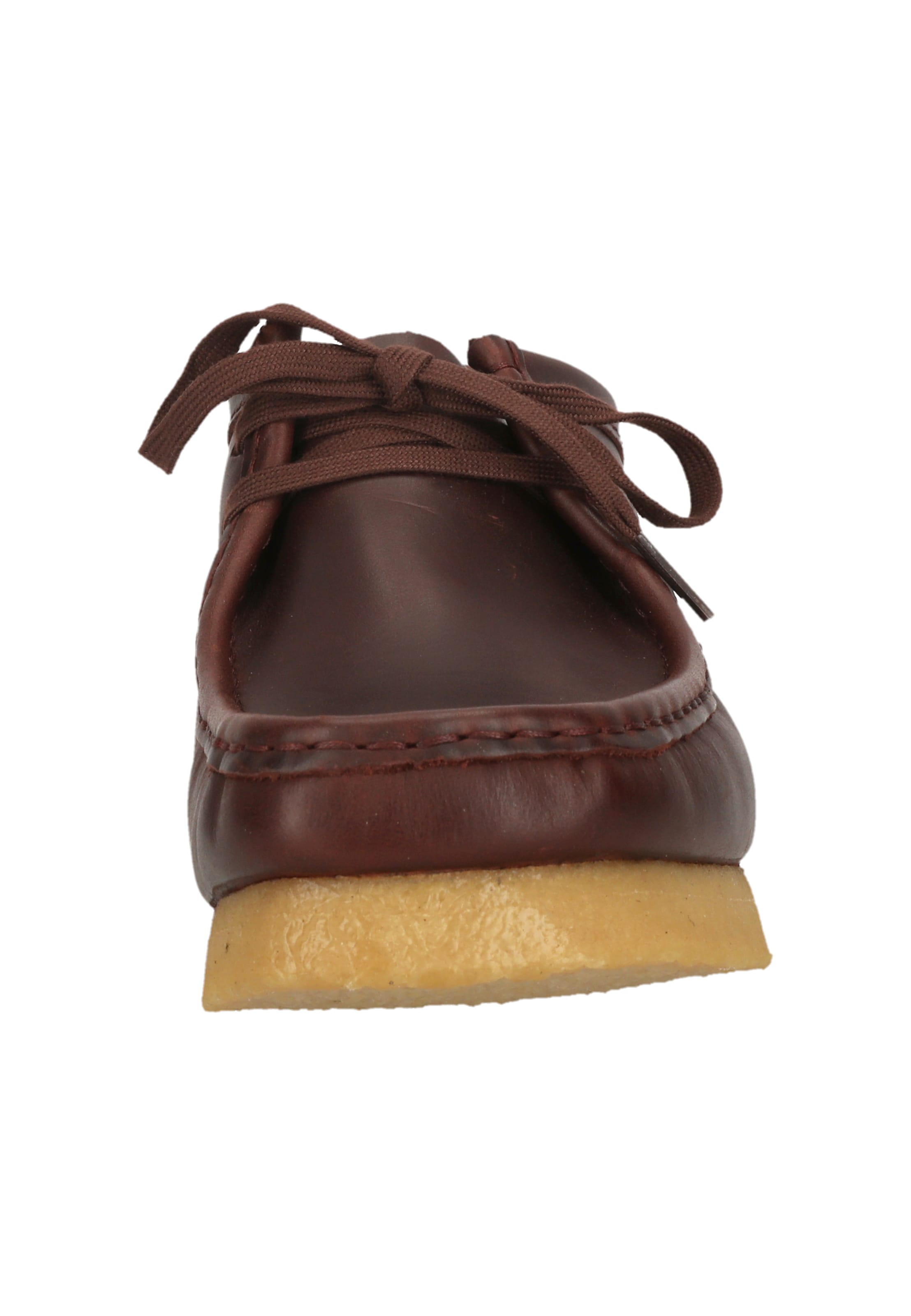CLARKS Schnürschuhe 'Wallabee' in Rot
