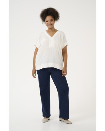 Camicia da donna 'Mille' di KAFFE CURVE in bianco