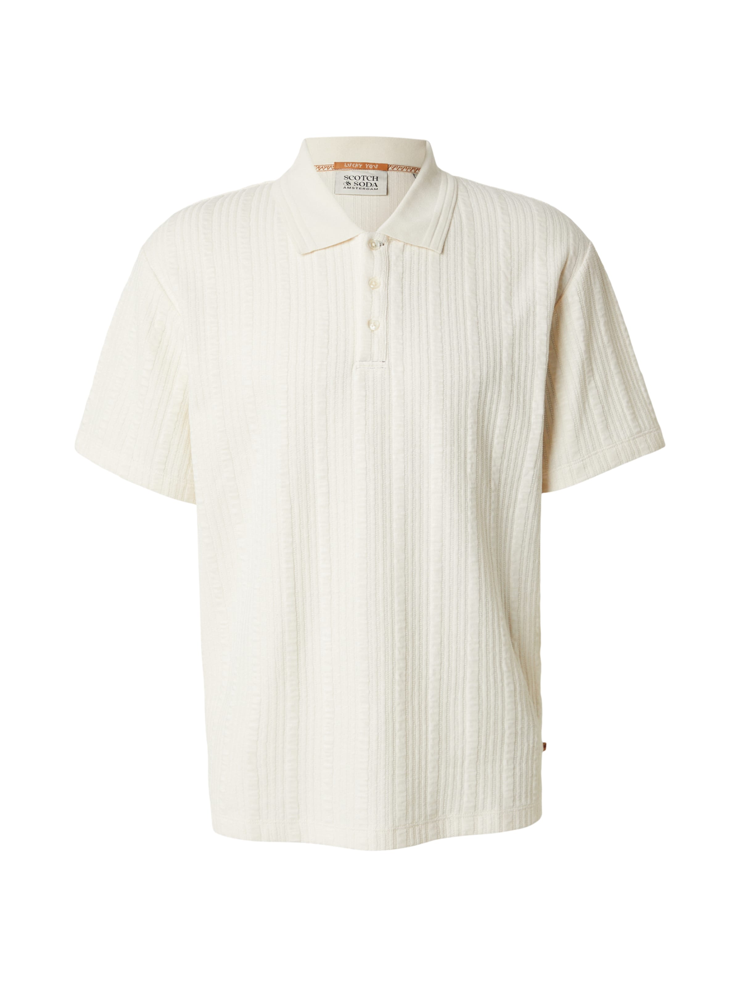 T-Shirt SCOTCH & SODA en beige : devant