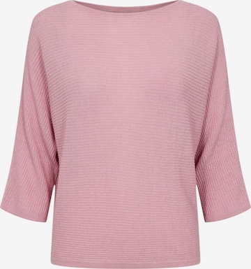 NÜMPH 3/4 Ärmel-Strickpullover 'NUDINEA PULLOVER ' in Pink: Vorderseite