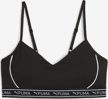 PUMA Bustier Sports-BH i sort: forside