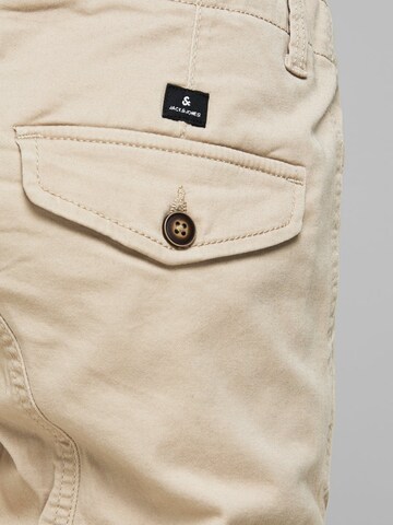 Jack & Jones Junior Tapered Hose 'Paul Flake' in Beige