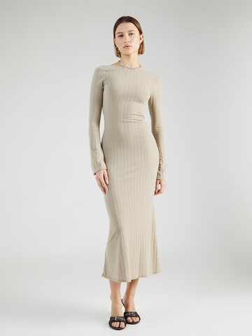 Misspap Jurk in Beige: voorkant