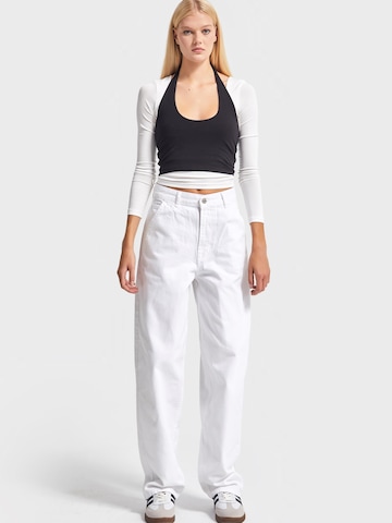 IT'S BASIC Loose fit Jeans 'NORA Skater Mid Rise Jeans' in White
