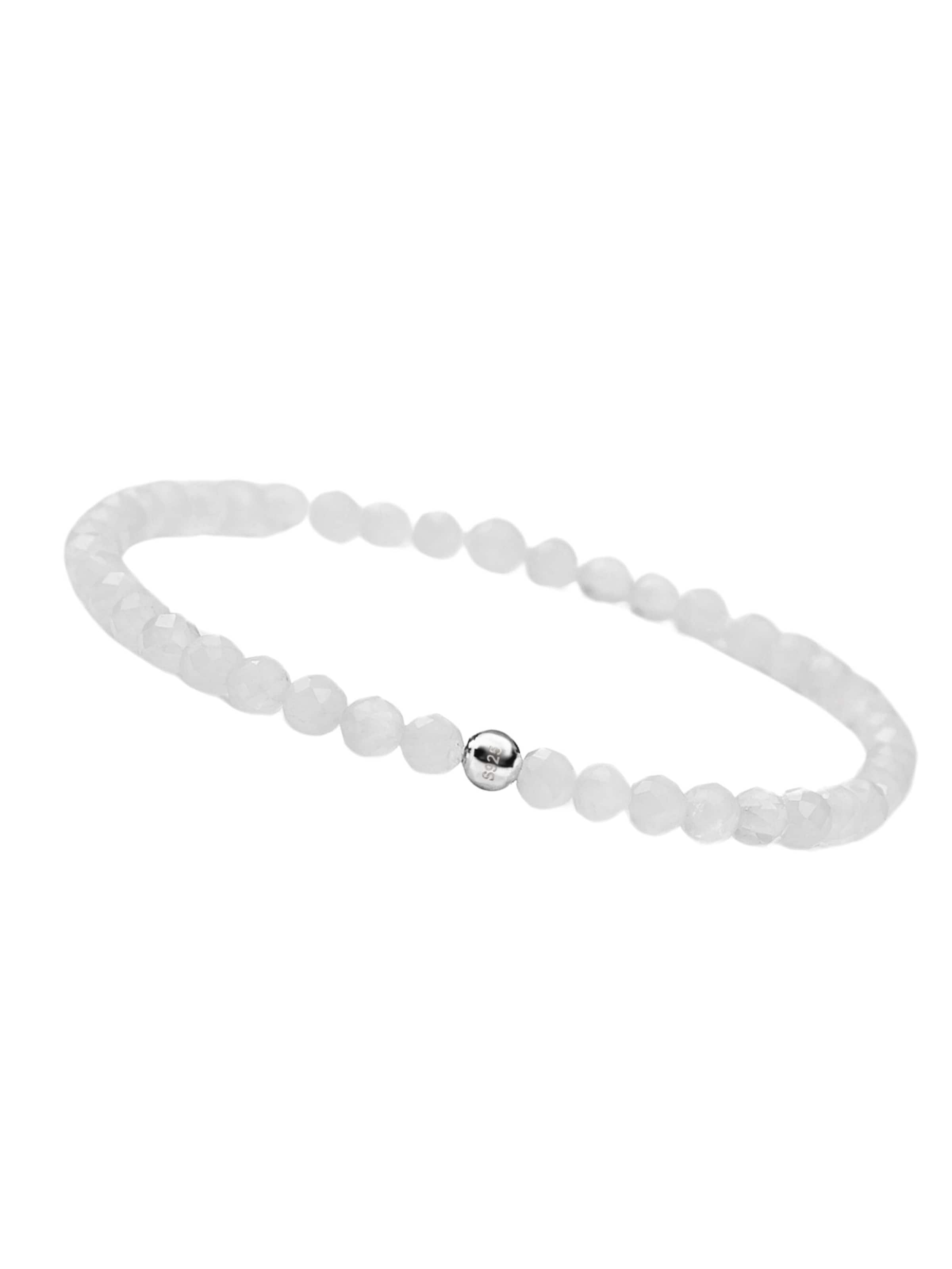 GOOD.designs Perlenarmband in Weiß: Vorderseite