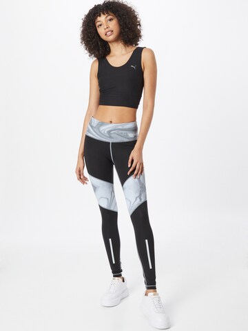 PUMA Skinny Sporthose in Schwarz