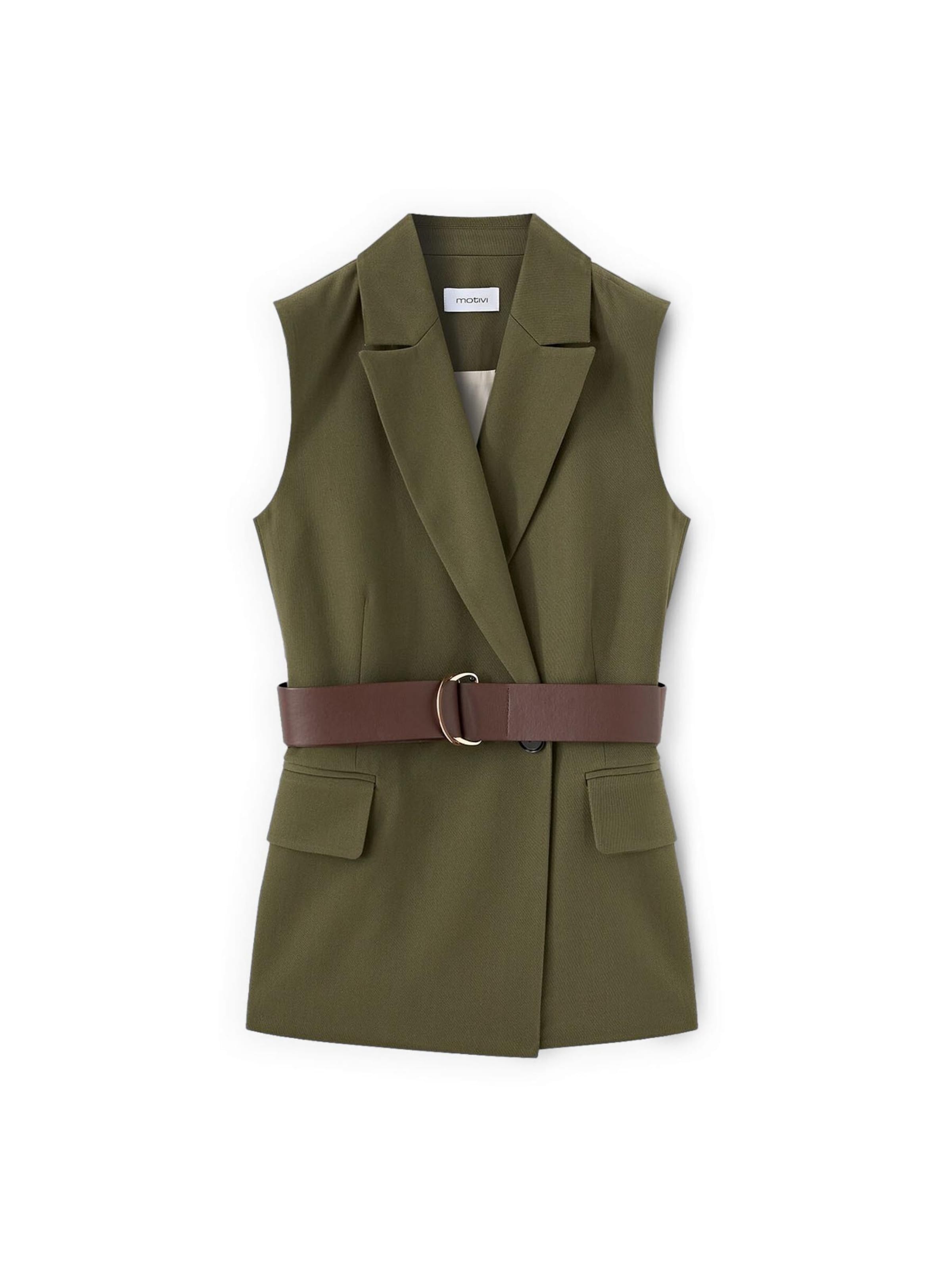 Gilet MOTIVI en vert : devant