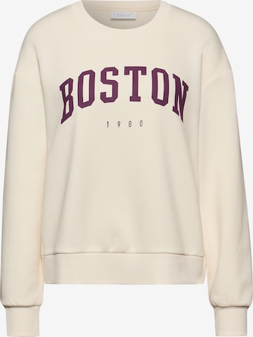 Street One Studio Sweatshirt in Beige: Vorderseite