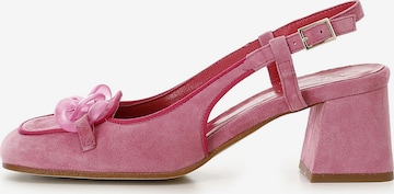 Décolleté sling di CAFè NOIR in rosa: frontale