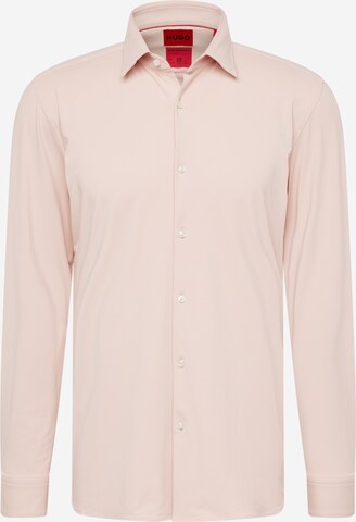 HUGO Slim fit Button Up Shirt 'Kenno' in Pink: front