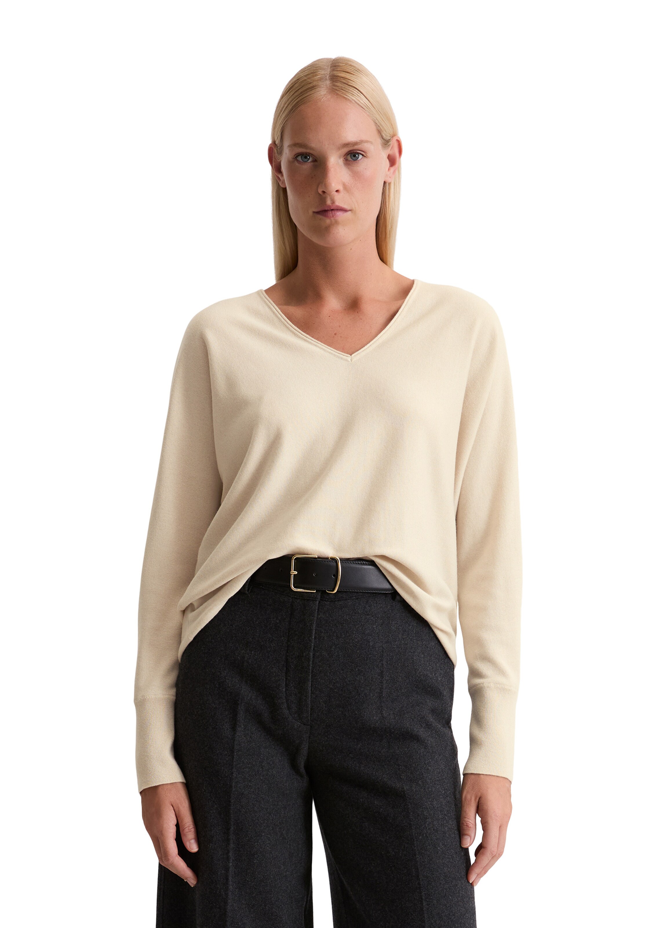 Marc O'Polo Sweater in Beige: front