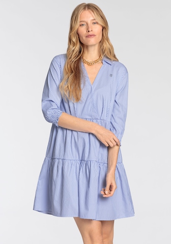 DELMAO Shirt Dress in Blue: front