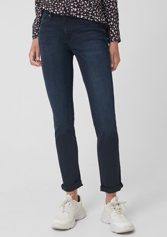 QS Slimfit Jeans 'Catie' in Blauw: voorkant