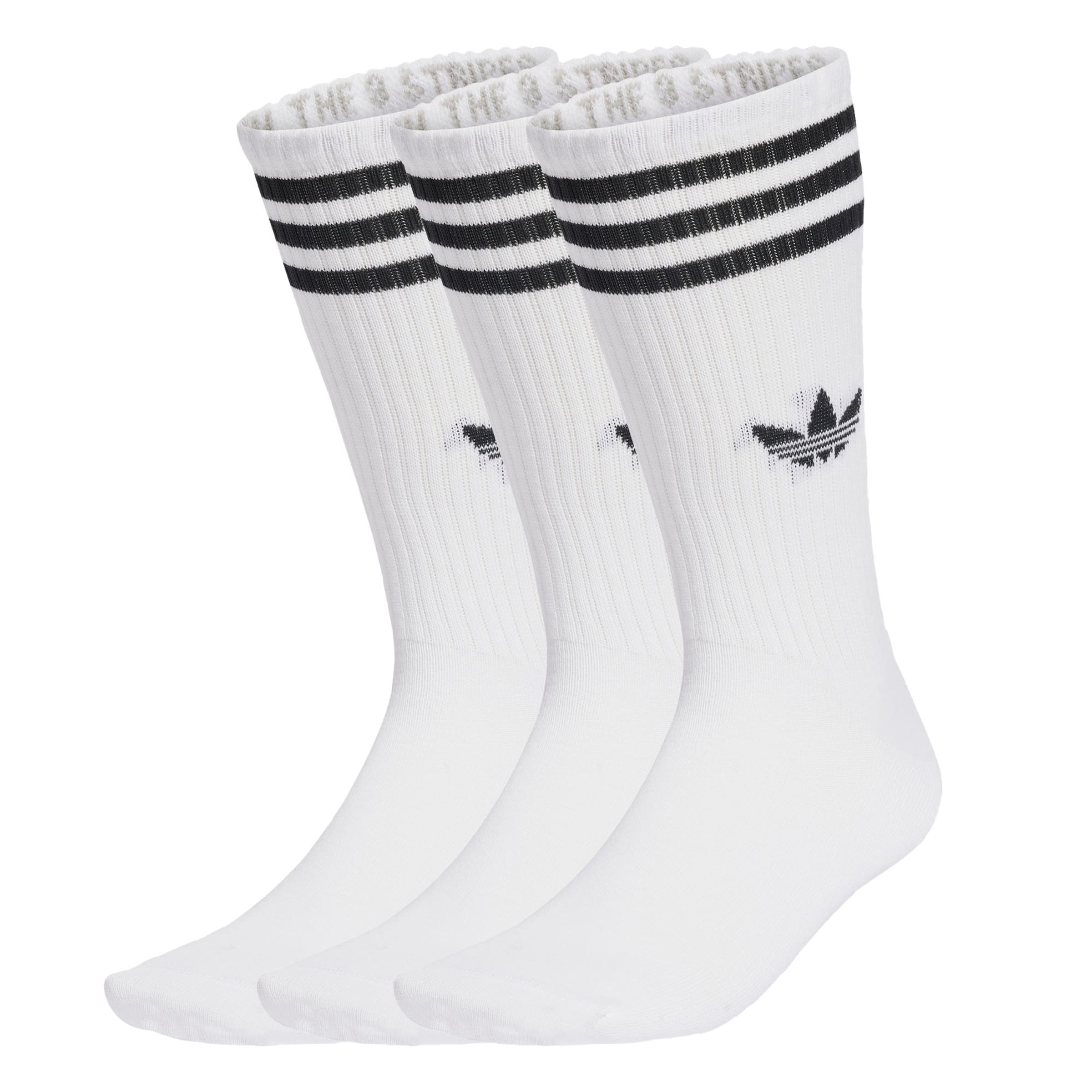 ADIDAS ORIGINALS Socken &#x27;3-Stripes High Crew 3 Pairs&#x27; in Weiß: Vorderseite