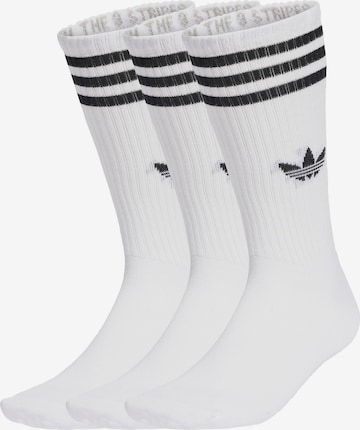 ADIDAS ORIGINALSČarape '3-Stripes High Crew 3 Pairs' - bijela boja: prednji dio