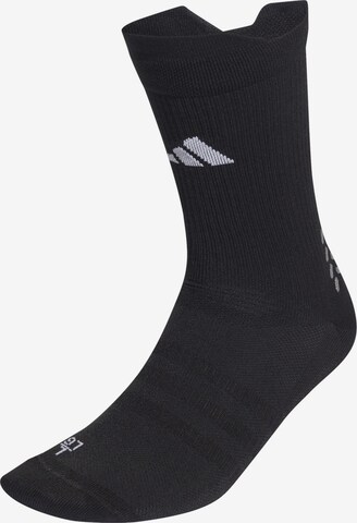 ADIDAS PERFORMANCE Athletic Socks in Black: front