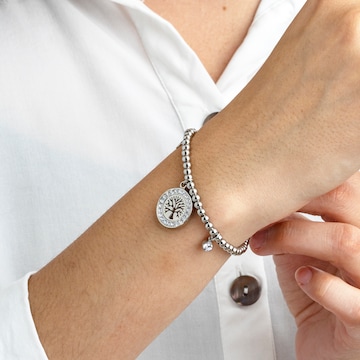 Lotus Armband in Silber: Vorderseite