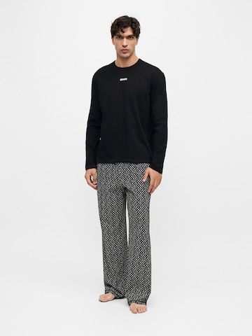 DIESEL Long Pajamas 'NOLAN' in Black: front