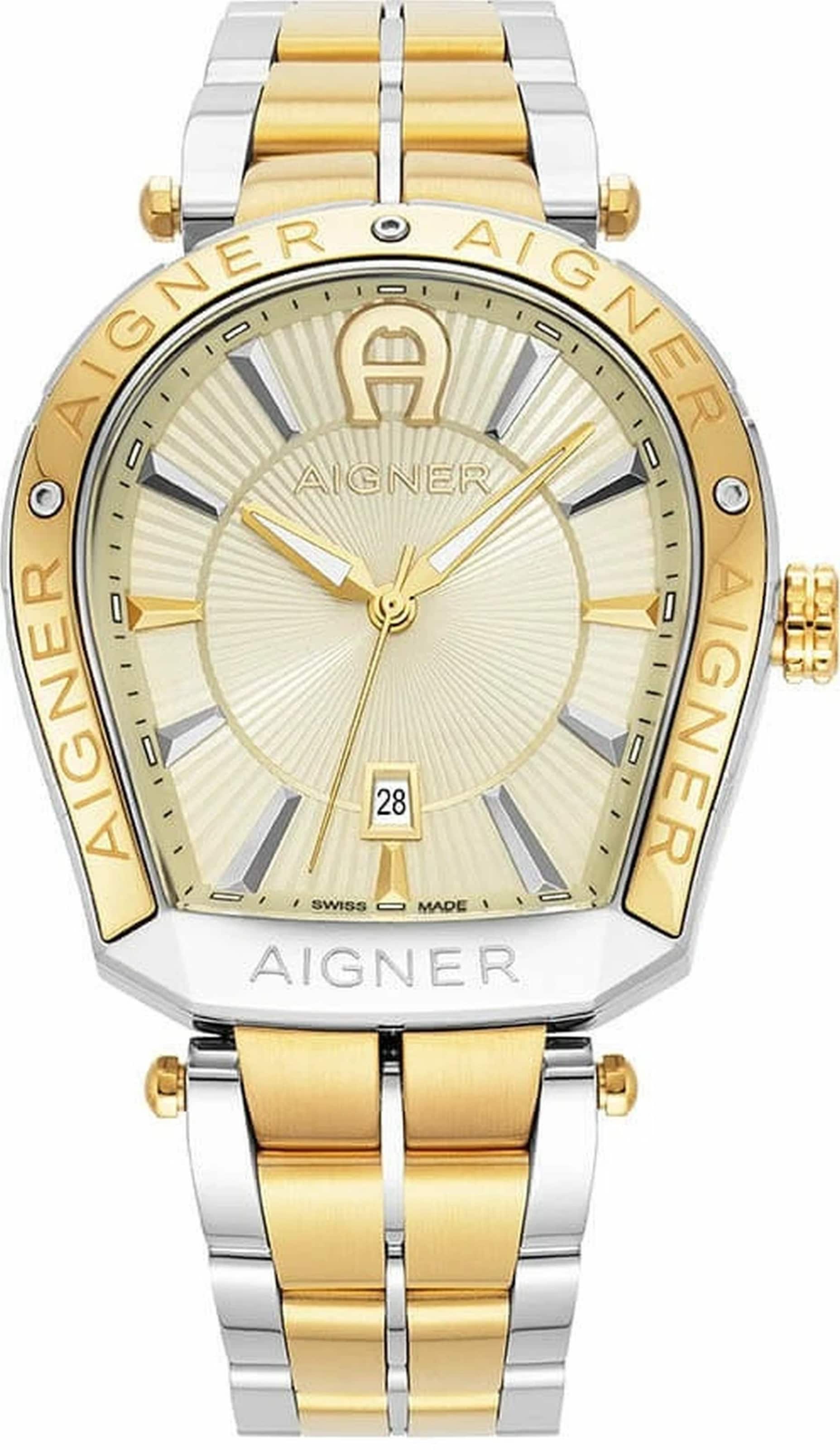 AIGNER Analoguhr in Silber: Vorderseite