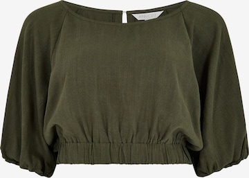 Apricot Blouse in Green: front