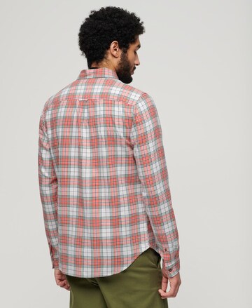 Superdry Regular fit Button Up Shirt in Red