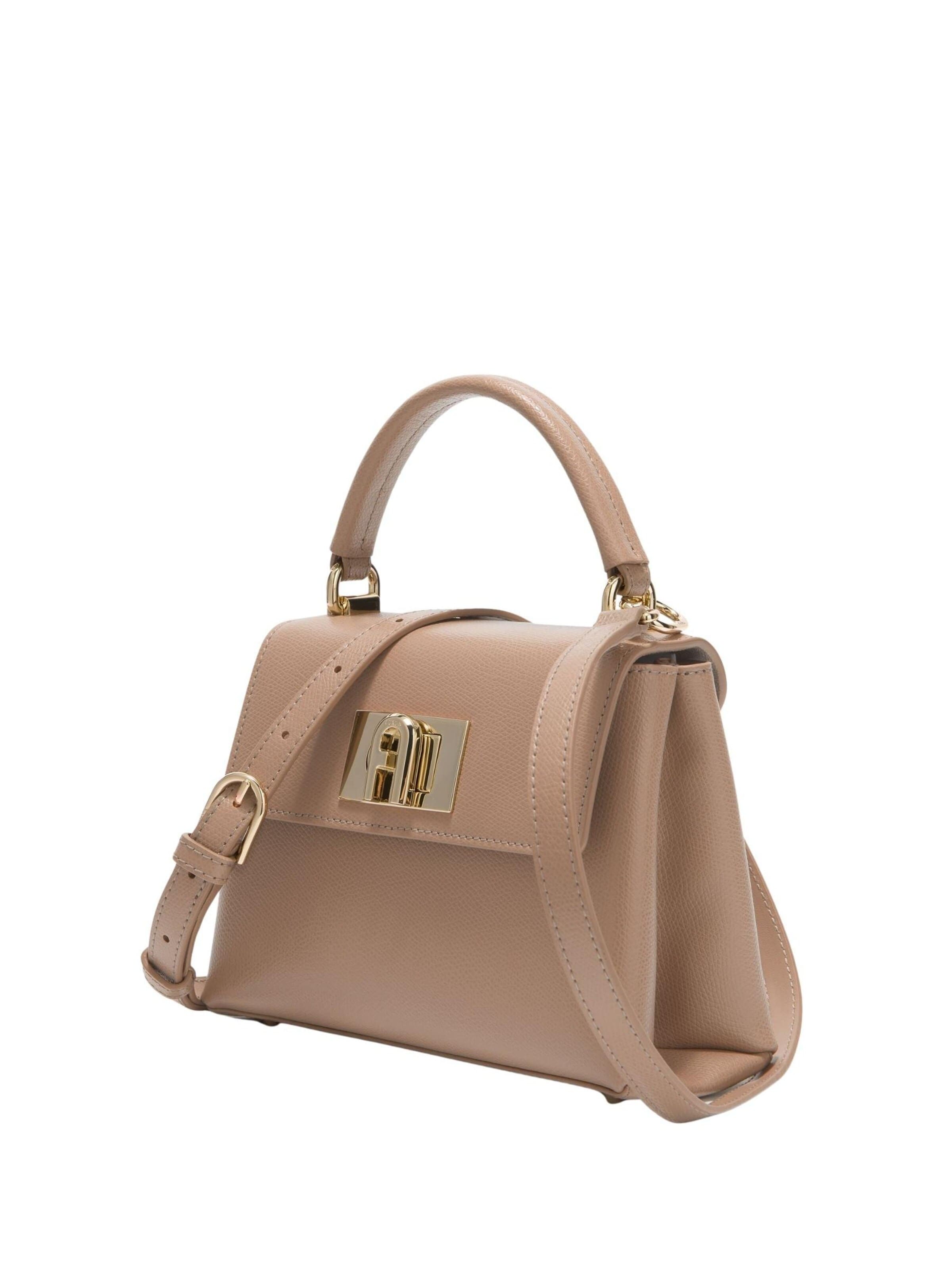 FURLA Handtas 'Furla Sacs À Main Mini 1927 Cuir Gris' in Grijs