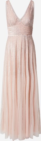 LACE & BEADS Kleid 'Lorelai' in Beige: predná strana