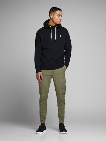 JACK & JONES Tapered Cargobroek 'Paul Flake' in Groen