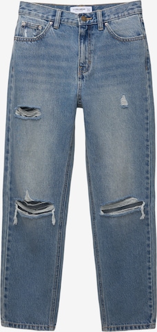 Pull&Bear Дънки в синьо: отпред