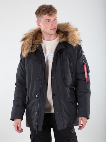 ALPHA INDUSTRIES Zimní parka 'Polar' – černá