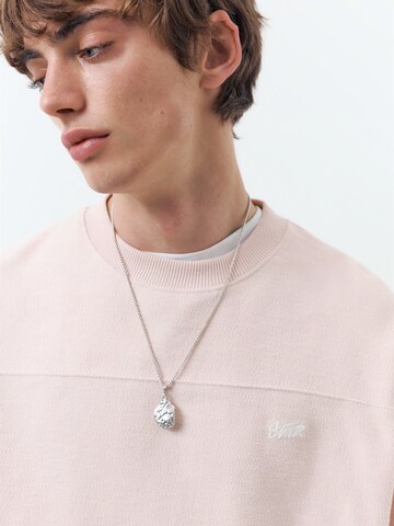 Pull&Bear Sweatshirt 'STWD' in Pink