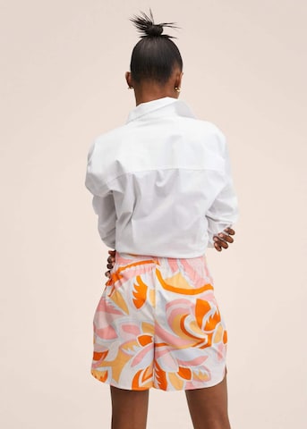 MANGO Regular Shorts 'Puc' in Orange