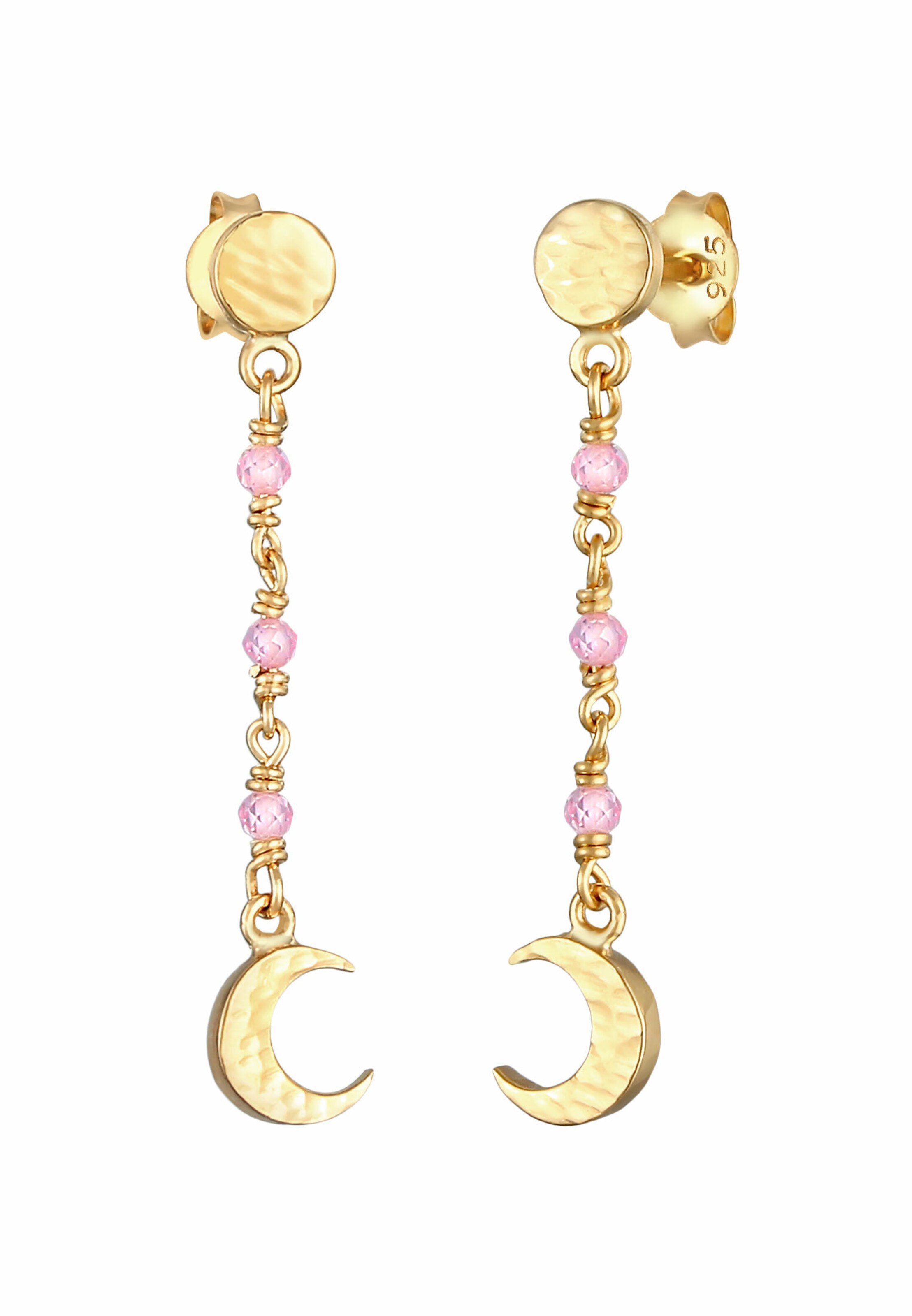 ELLI Ohrringe Astro, Halbmond in Gold