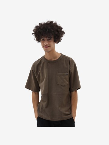 T-Shirt VANS en marron : devant