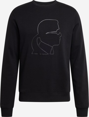 Karl Lagerfeld Sweatshirt in Zwart: voorkant