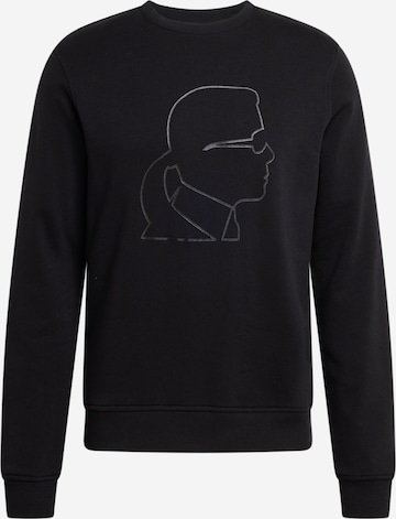 Sweat-shirt Karl Lagerfeld en noir : devant