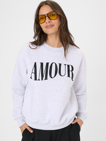 Kaffe Sweatshirt 'KAMelody' in Grijs: voorkant