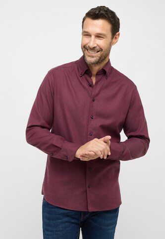 ETERNA Regular fit Overhemd in Rood: voorkant