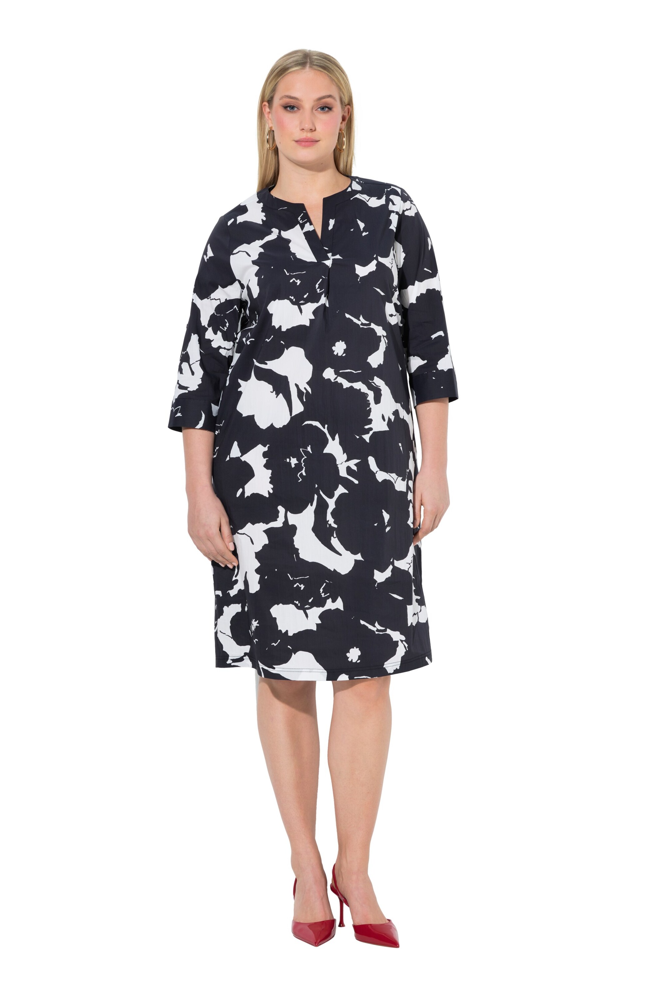 Ulla Popken Jurk in Zwart: voorkant