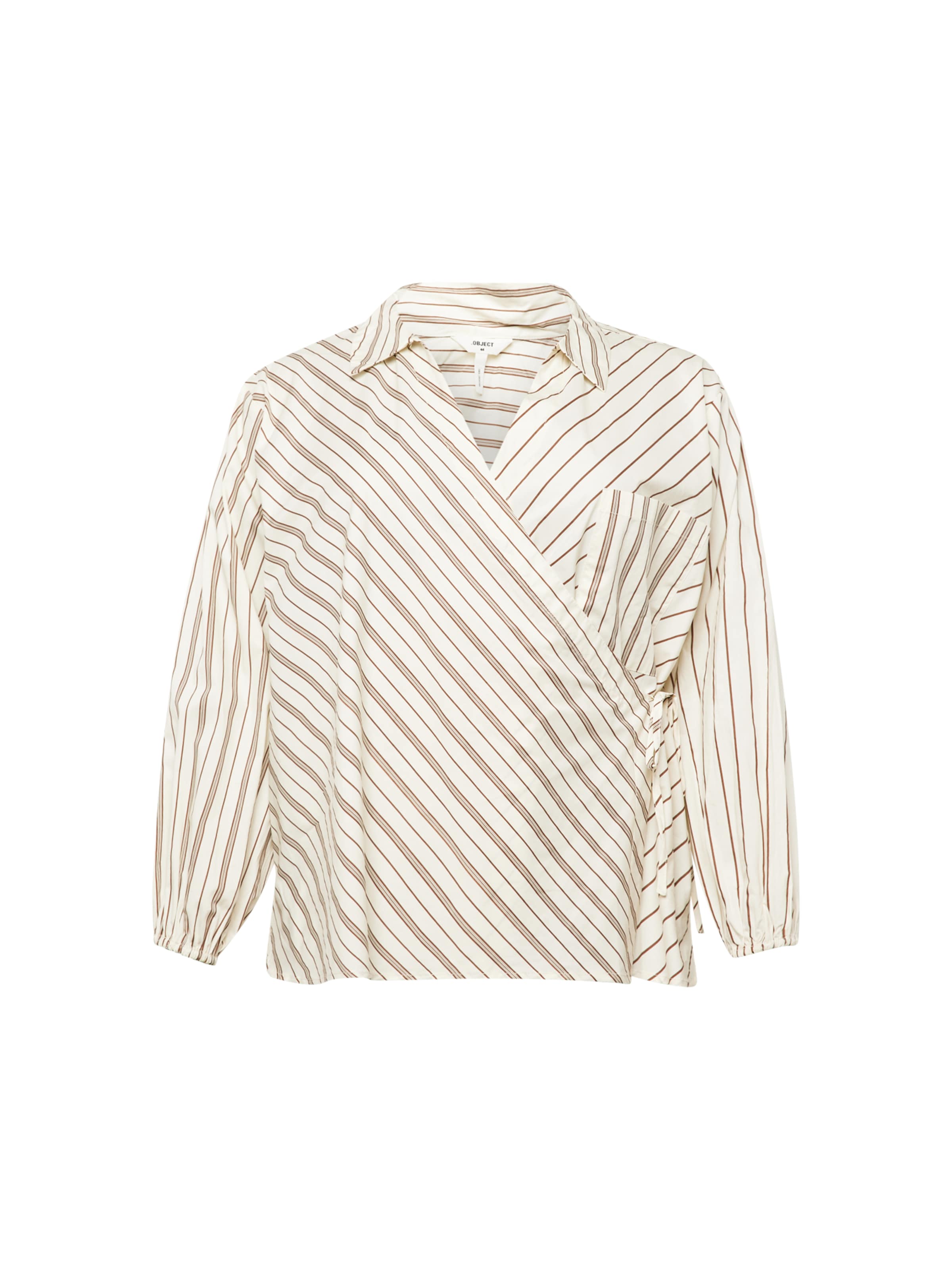 Object Curve Blus &#x27;NIKITA&#x27; i vit: framsida