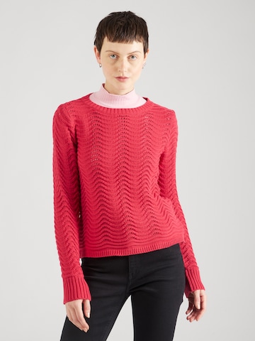 MORE & MORE Sweater in Red: front