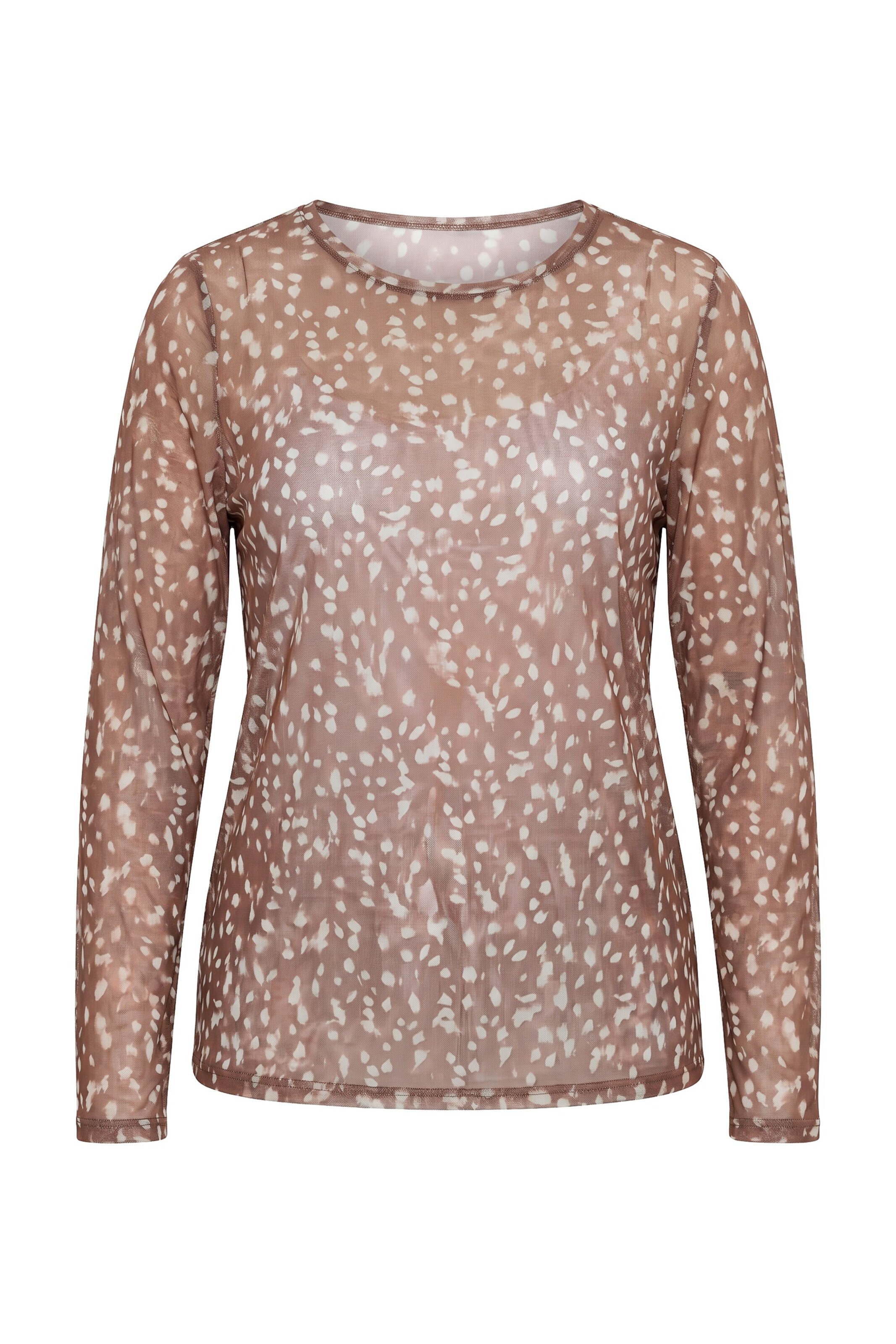 Ulla Popken Shirt in Beige: voorkant
